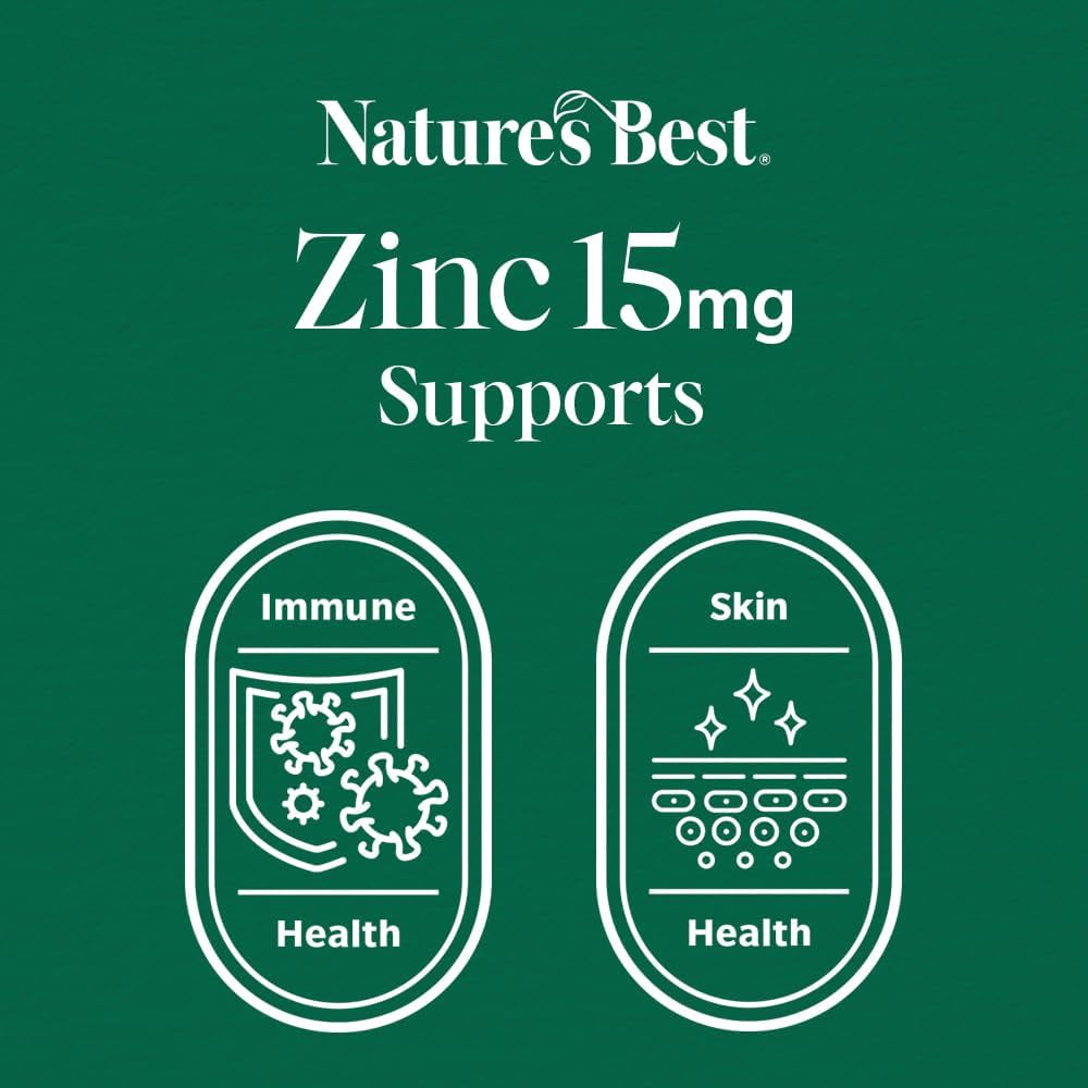 Zinc 15Mg - Immune Support - High-Strength Citrate Form - Small, Easy-To-Swallow Tablets - UK Made - 180 Vegan Tablets (6 Months' Supply)